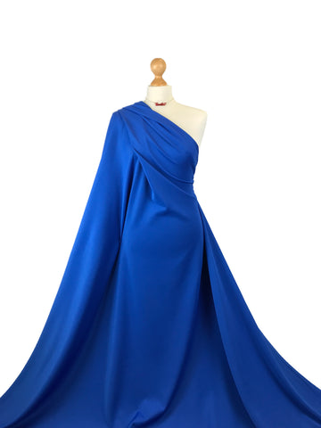 Buy royal-blue Scuba 4-Way Stretch Fabric – Double Knit – Ideal for Dresses, Skirts & Bodycon – 150cm Wide