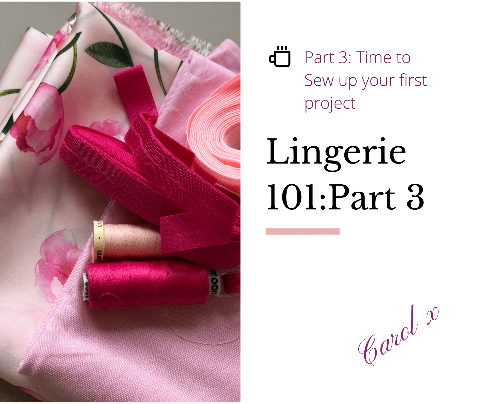 Lingerie 101 - Part 3: Finally time to sew - Fabriques