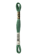 DMC: Mouliné Spécial: Embroidery Thread shades of green: 100% Cotton, 8m-6