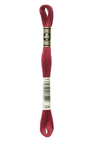 Buy 304 DMC: Mouliné Spécial: Embroidery Thread: Shades Of Red: 100% Cotton, 8m