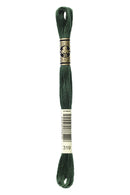 DMC: Mouliné Spécial: Embroidery Thread shades of green: 100% Cotton, 8m-14