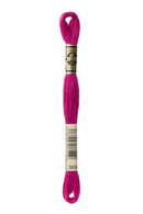 DMC: Mouliné Spécial: Embroidery Thread Shades of Pink and Purple: 100% Cotton, 8m-59