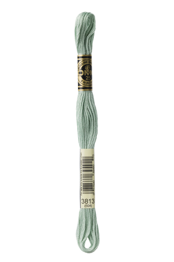 DMC: Mouliné Spécial: Embroidery Thread shades of green: 100% Cotton, 8m