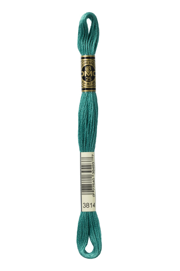 DMC: Mouliné Spécial: Embroidery Thread shades of green: 100% Cotton, 8m