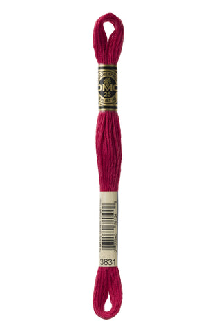 Buy 3831 DMC: Mouliné Spécial: Embroidery Thread: Shades Of Red: 100% Cotton, 8m