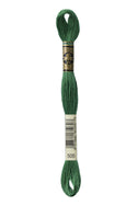 DMC: Mouliné Spécial: Embroidery Thread shades of green: 100% Cotton, 8m