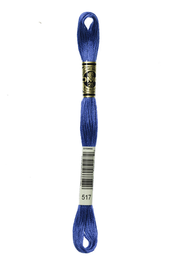 DMC: Mouliné Spécial: Embroidery Thread: Shades of Blue: 100% Cotton, 8m