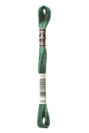 DMC: Mouliné Spécial: Embroidery Thread shades of green: 100% Cotton, 8m-52