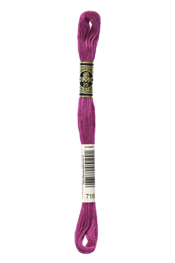 DMC: Mouliné Spécial: Embroidery Thread Shades of Pink and Purple: 100% Cotton, 8m