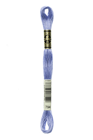 Buy 794 DMC: Mouliné Spécial: Embroidery Thread: Shades of Blue: 100% Cotton, 8m