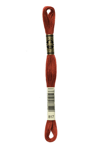 Buy 817 DMC: Mouliné Spécial: Embroidery Thread: Shades Of Red: 100% Cotton, 8m