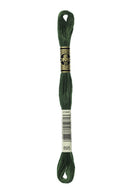 DMC: Mouliné Spécial: Embroidery Thread shades of green: 100% Cotton, 8m-64