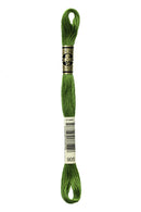 DMC: Mouliné Spécial: Embroidery Thread shades of green: 100% Cotton, 8m-66