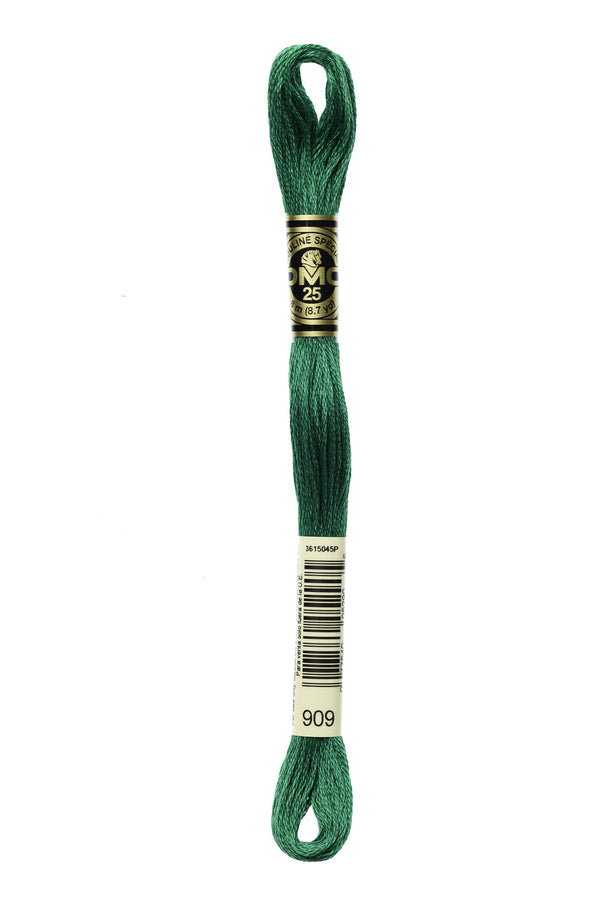 DMC: Mouliné Spécial: Embroidery Thread shades of green: 100% Cotton, 8m