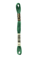 DMC: Mouliné Spécial: Embroidery Thread shades of green: 100% Cotton, 8m