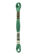 DMC: Mouliné Spécial: Embroidery Thread shades of green: 100% Cotton, 8m