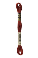 DMC: Mouliné Spécial: Embroidery Thread: Shades Of Red: 100% Cotton, 8m-42