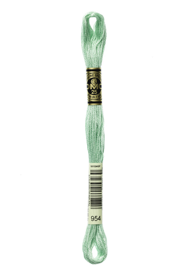 DMC: Mouliné Spécial: Embroidery Thread shades of green: 100% Cotton, 8m