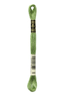 DMC: Mouliné Spécial: Embroidery Thread shades of green: 100% Cotton, 8m-90