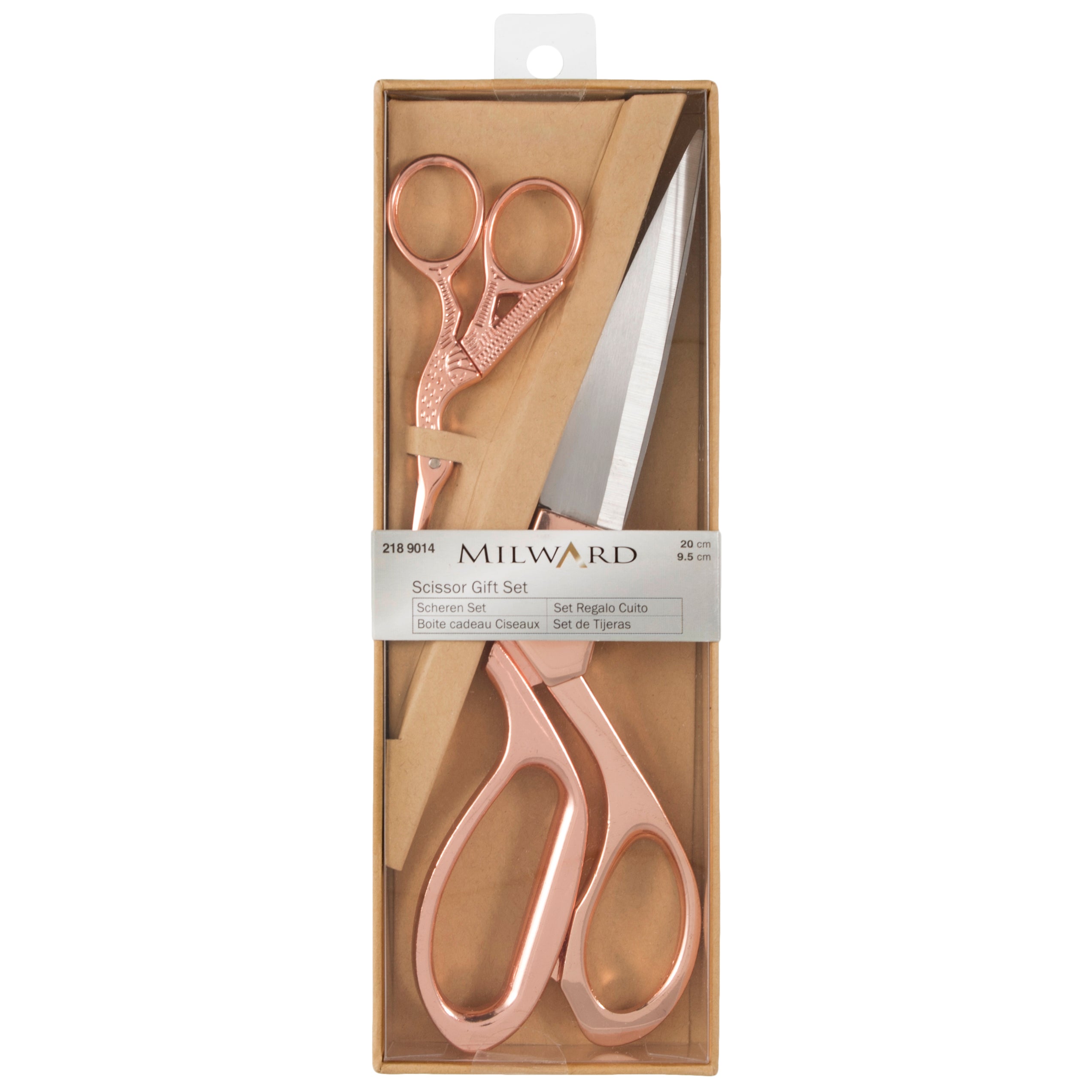 Milward Scissors: Gift Set: Dressmaking and Embroidery (20cm-9.5cm): Rose Gold