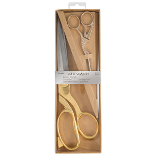 Milward Scissors: Gift Set: Dressmaking and Embroidery (25cm 11.5cm): Gold