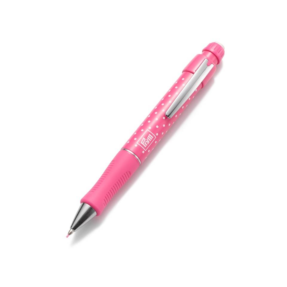 Prym Love: Cartridge Pencil With 2 Cartridges With Integrated Eraser: Pink - 0