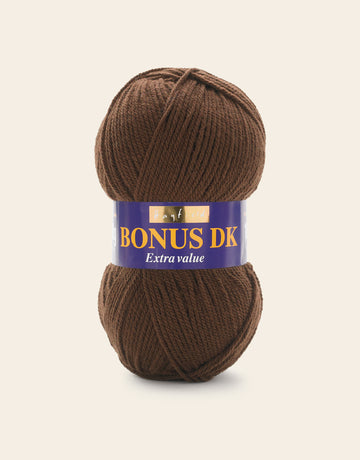 Buy chocolate Hayfield: Bonus DK, Double Knit Acrylic Yarn, 100g