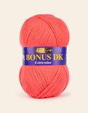 Hayfield: Bonus DK, Double Knit Acrylic Yarn, 100g