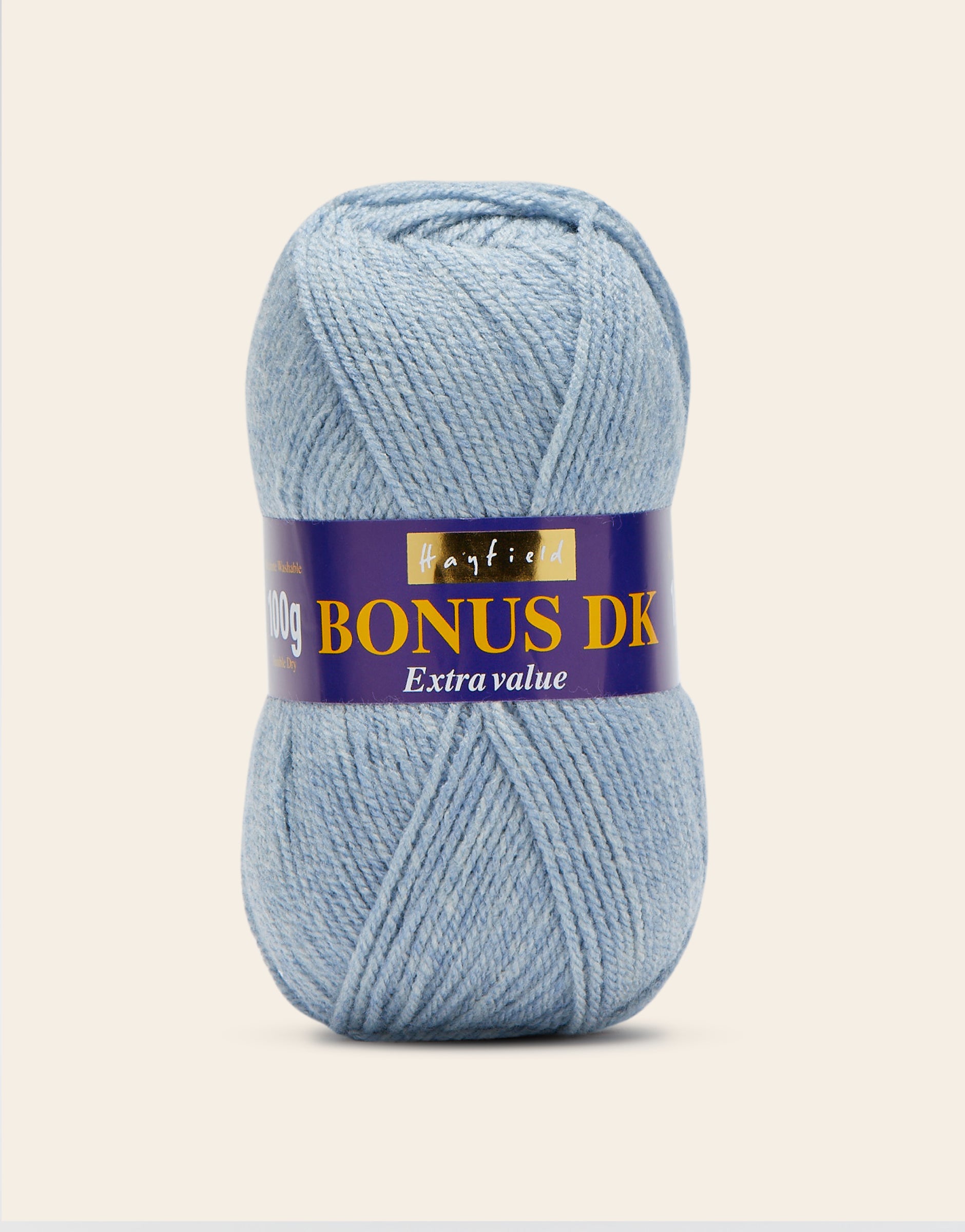 Buy sky-marl Hayfield: Bonus DK, Double Knit Acrylic Yarn, 100g