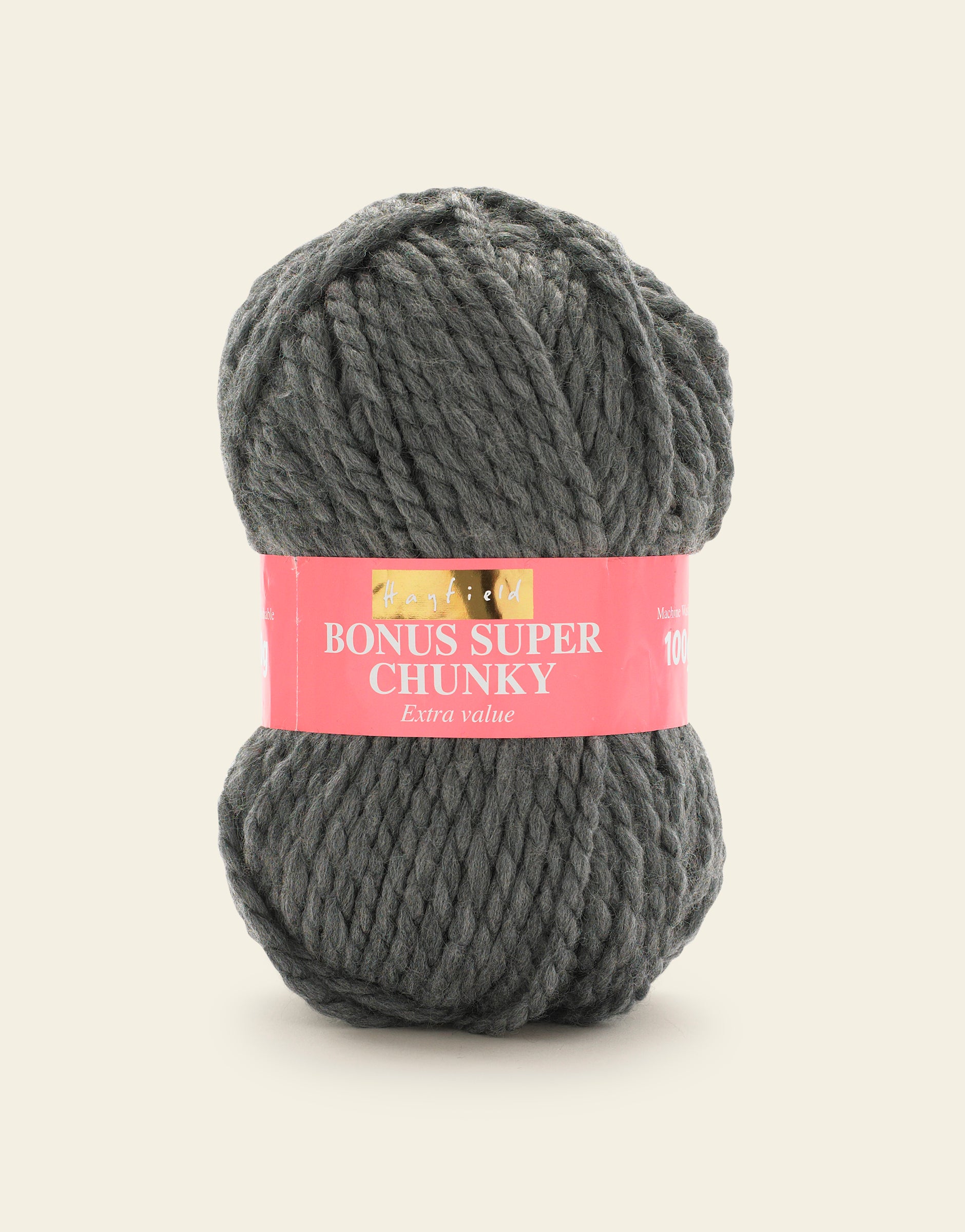 Buy dark-grey Hayfield: Bonus Super Chunky: Acrylic Yarn: 100gms