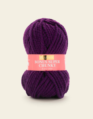 Buy purple Hayfield: Bonus Super Chunky: Acrylic Yarn: 100gms