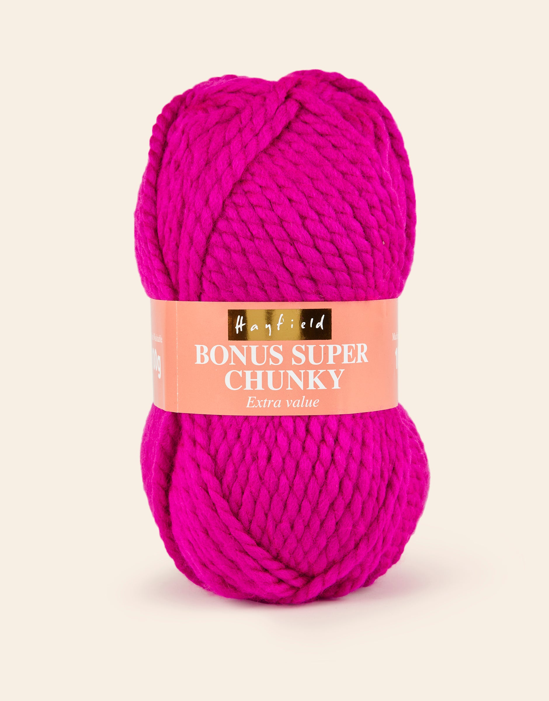 Buy magenta Hayfield: Bonus Super Chunky: Acrylic Yarn: 100gms