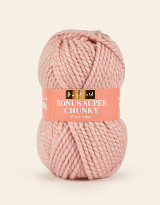 Buy oyster-pink Hayfield: Bonus Super Chunky: Acrylic Yarn: 100gms