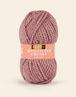 Buy mauve Hayfield: Bonus Super Chunky: Acrylic Yarn: 100gms