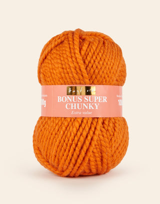 Buy burnt-orange Hayfield: Bonus Super Chunky: Acrylic Yarn: 100gms