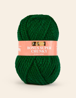 Buy bottle-green Hayfield: Bonus Super Chunky: Acrylic Yarn: 100gms