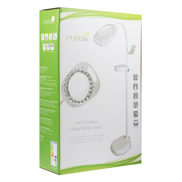 Purelite Magnifying Lamp | Multi‑Function Craft | LED for Sewing, Crafts & Reading | CFPL14