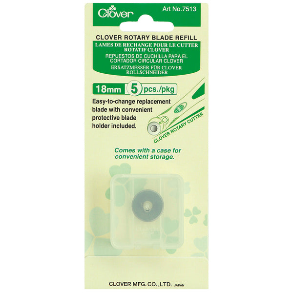 Clover Rotary Blade: Refill Pack: 18mm x 5