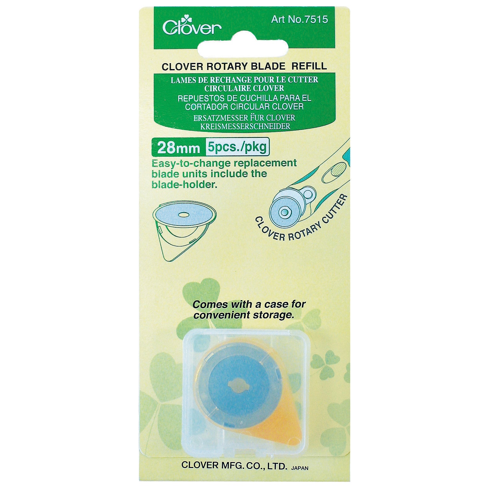 Clover Rotary Blades: Refill Pack: 28mm x 5