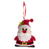 Kit de décoration en feutrine Trimits – Père Noël, 10 x 12 cm, comprenant des formes en feutrine, du fil, du rembourrage, une aiguille et un ruban.