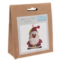 Trimits Felt Decoration Kit Ð Christmas Santa, 10x12cm, Includes Felt Shapes, Thread, Stuffing, Needle, and Ribbon