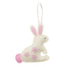 Kit de décoration en feutrine Trimits - Lapin, 2 x 6 x 13 cm, comprend de la feutrine prédécoupée, du rembourrage, des perles, du fil et des instructions.