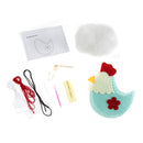 Trimits Felt Decoration Kit Ð Hen, 2x6x13cm, Includes Pre-Cut Felt, Stuffing, Beads, Thread, and Instructions-2