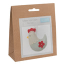Trimits Felt Decoration Kit Ð Hen, 2x6x13cm, Includes Pre-Cut Felt, Stuffing, Beads, Thread, and Instructions-3