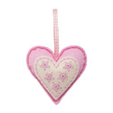 Trimits Felt Decoration Kit Ð Heart, 2x6x13cm, Includes Pre-Cut Felt, Stuffing, Beads, Thread, and Instructions