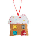 Trimits Felt Decoration Kit Ð Christmas Gingerbread House, 10x12cm, Includes Felt Shapes, Thread, Stuffing, Needle, and Ribbon