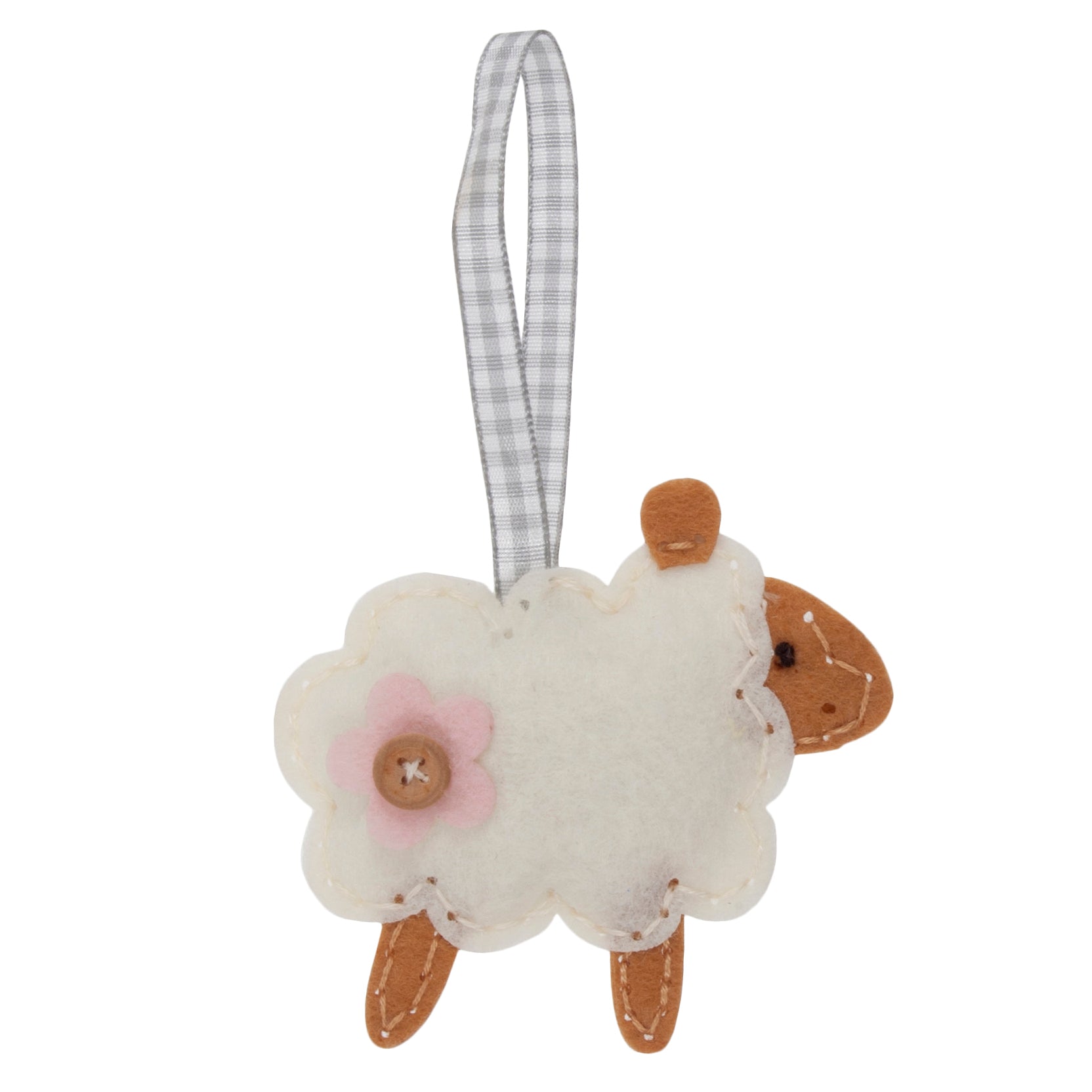 Trimits Felt Decoration Kit Ð Sheep, 2x6x13cm, Includes Pre-Cut Felt, Stuffing, Beads, Thread, and Instructions