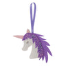 Kit de décoration en feutrine Trimits – Licorne, 2 x 6 x 13 cm, comprend de la feutrine prédécoupée, du rembourrage, des perles, du fil et des instructions.