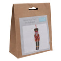 Trimits Felt Decoration Kit Ð Christmas Nutcracker, 10x12cm, Includes Felt Shapes, Thread, Stuffing, Needle, and Ribbon