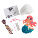 Trimits Felt Decoration Kit Ð Mermaid, 2x6x13cm, Includes Pre-Cut Felt, Stuffing, Beads, Thread, and Instructions